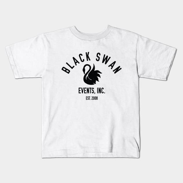 Black Swan Events, Inc. Kids T-Shirt by InnerBeast